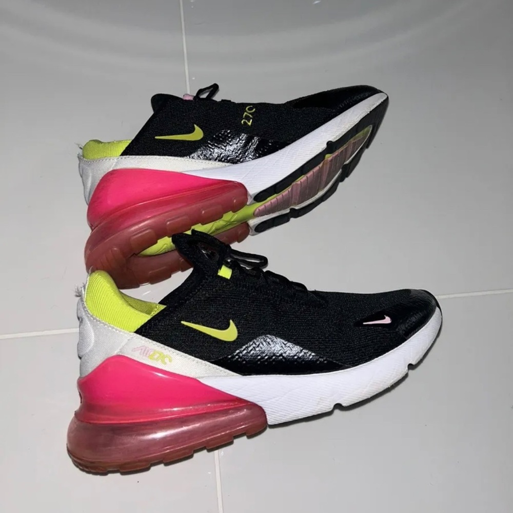 Nike Air Max 270/ Black Cyber Pink/ Women’s Size 8.5/ EUC